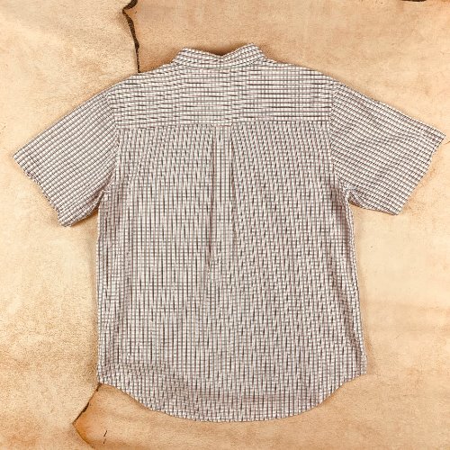 H41 - Japan Seersucker Linen Half Shirt (M , 95-97)
