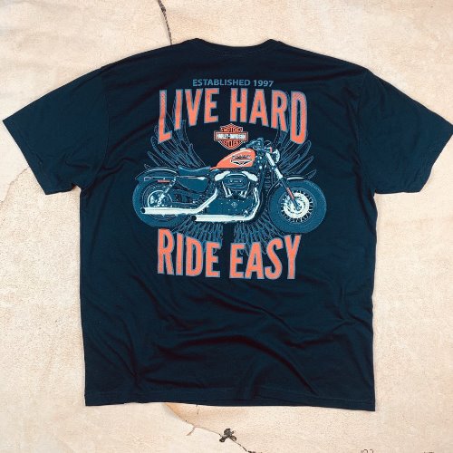 H623 - Harley Davidson 60/40 T-Shirt (XXL , 110&quot;)