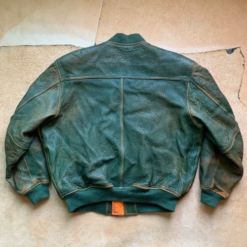 H1060 - 80&#039;s Vintage Bomber Reversible Jacket (L , 100-102)