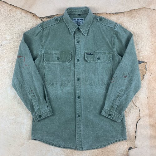 H281 - (Japan) Vintage Work Shirt (M , 90-93)