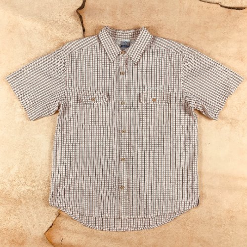 H41 - Japan Seersucker Linen Half Shirt (M , 95-97)