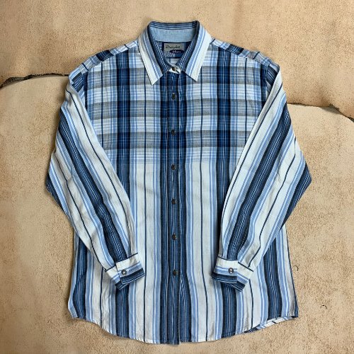 H57 - Wrangler Blues Pattern Shirt (M , 95)