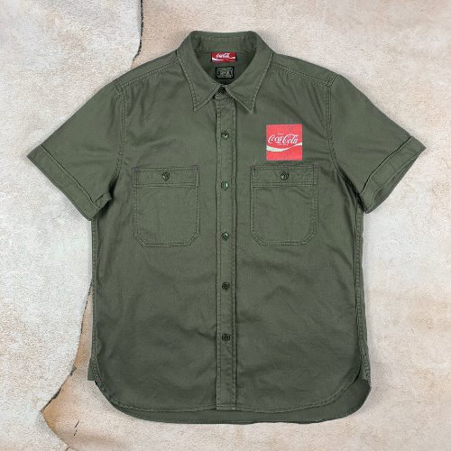 H331 - COCACOLA X EDWIN Work Shirt (L , 95)