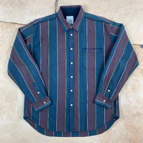 H384 - Vintage Stripe Pattern Shirt (L , 100-102)