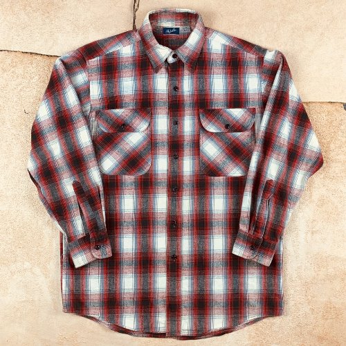 H385 - 80&#039;s USA Republic Flannel Shirt (M , 100-102)
