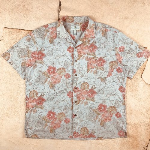H419 - 90&#039;s Island Shores 55/45 Hawaiian Shirt (XL, 110-113)