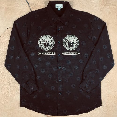 H742 - Gianni Versace Printed Pattern Shirt (100-105&quot;)