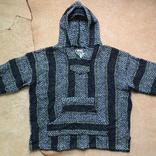 H749 - Mexican Vintage Pattern Hood Sweater (S , 100)
