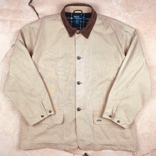 H676 - 90&#039;s Polo Ralph Lauren Chore Jacket (XL , 110&quot;)