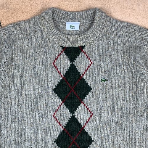 H740 - Lacoste Pattern Wool Knit (102-105&quot;)