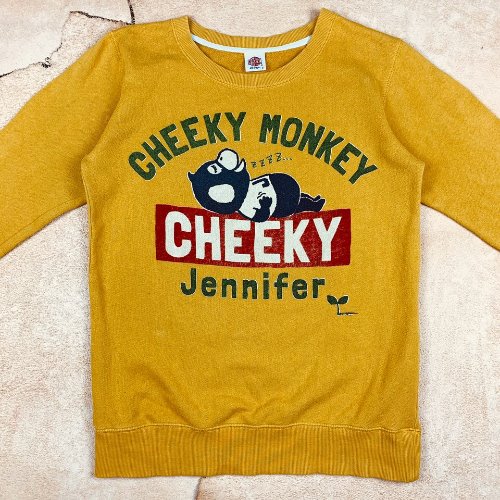 H706 - Vintage Cheeky Monkey Sweat Shirt (F, 90-95&quot;)