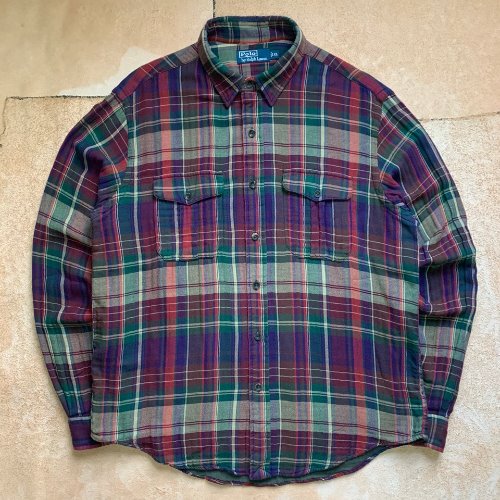 H986 - 90&#039;s Polo Ralph Lauren Pattern Shirt (XL , 105-107)