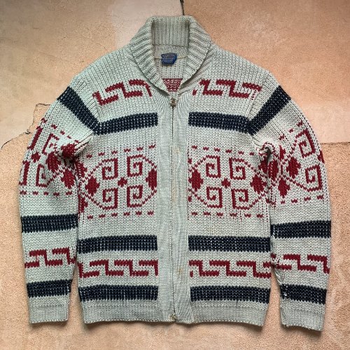 H1106 - 60&#039;s Pendleton Cowichan Sweater (L , 102-105)