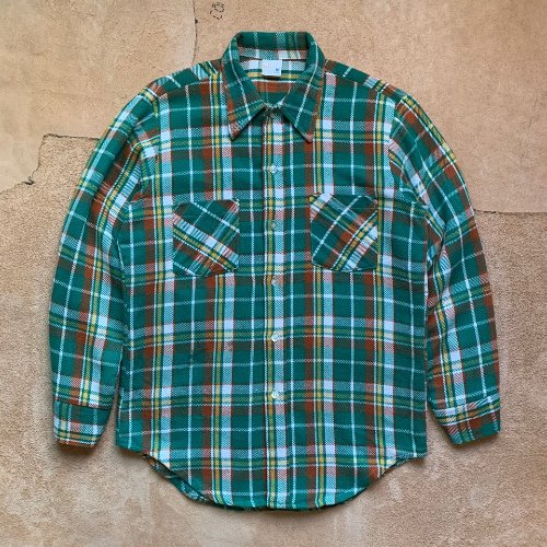 H1244 - 80&#039;s Big mac for JCPenney 65/35 Plaid Shirt (M , 95-97)