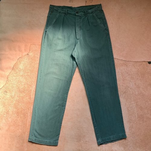 H1222 - 70&#039;s Swedish Army Chore Trousers (C48 , 31-32&quot;)