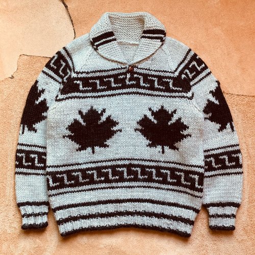 H1327 - Canada Heavy Wool Shawl Collar Sweater (M , 97-100)