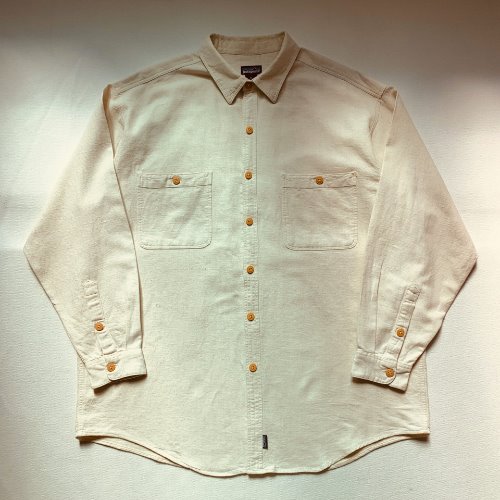 U50 - 90&#039;s Patagonia 2 Pocket Linen Blended Shirt (XL , 110-115)
