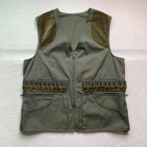 U92 - 90&#039;s French Monchaux Army Green Hunter Vest (S2 , 102-105)