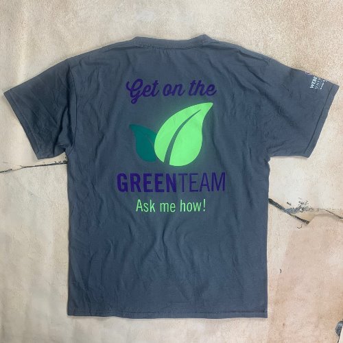 H159 - HANES GREEN TEAM HALF T-SHIRT (95)