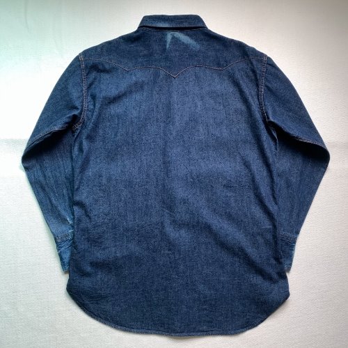 U60 - (50&#039;s Replica) Maverick By Blue Bell Western Denim Shirt (L , 97-100)