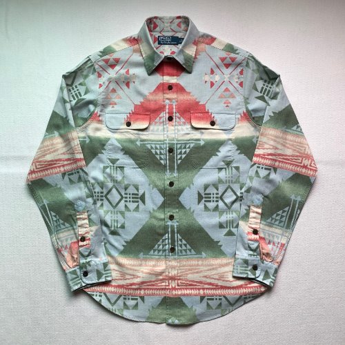 U142 - Polo Ralph Lauren Navajo Pattern Shirt (M , 95-97)